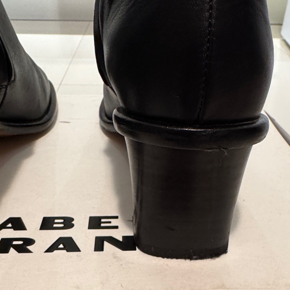 Isabel Marant Calf Leather Daily B Black Ankle Booties 40 (26cm long) - Picture 7 of 14